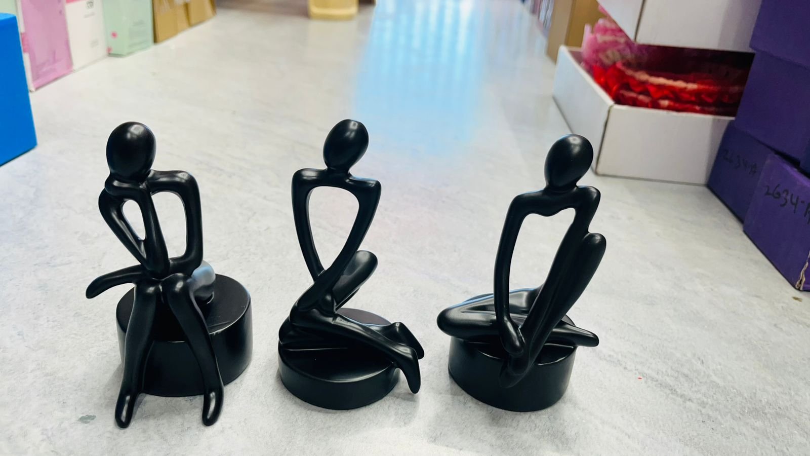 Modern Thinker Sculpture Trio