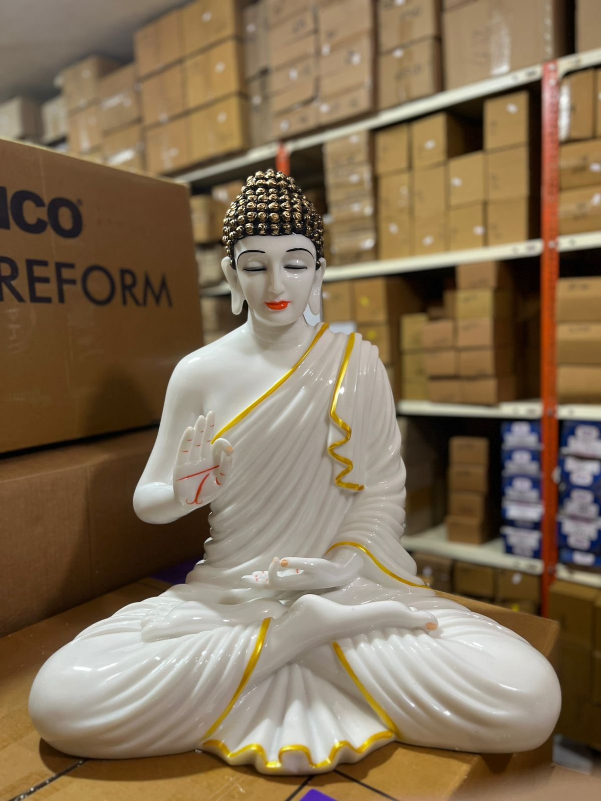 Dhyana Mudra Meditating Buddha Figurine