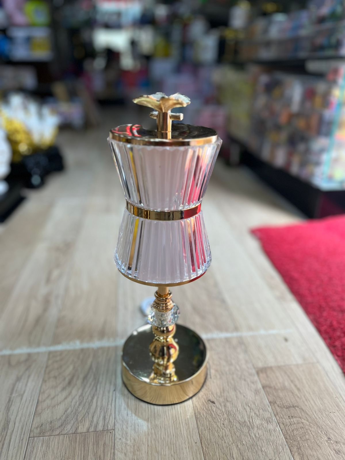 Crystal Cylinder Ambient Touch Lamp